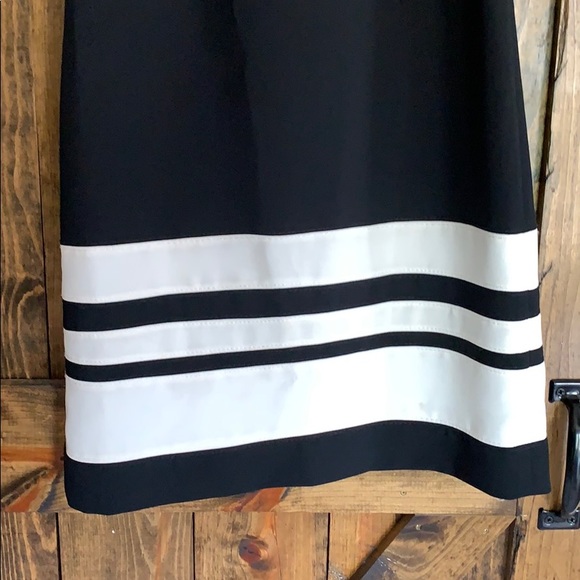 Ann Taylor the loft black and white striped dress! - Picture 6 of 7